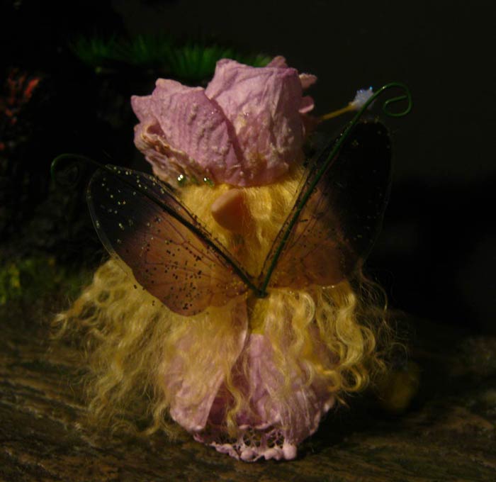 Ooak Baby Fairy Melina and Teddy Bear